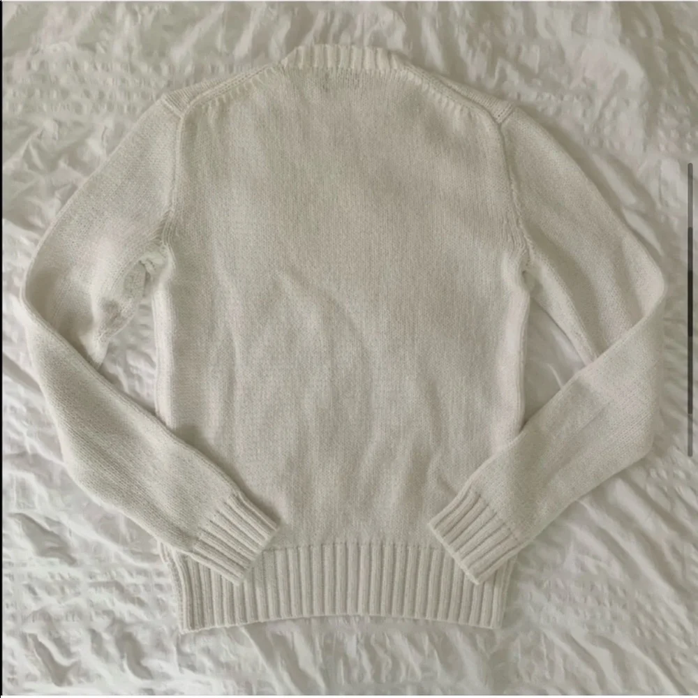 New Ralph Lauren American Flag White Sweater - Picture 6 of 13